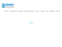 Tablet Screenshot of bhagwatifastners.com